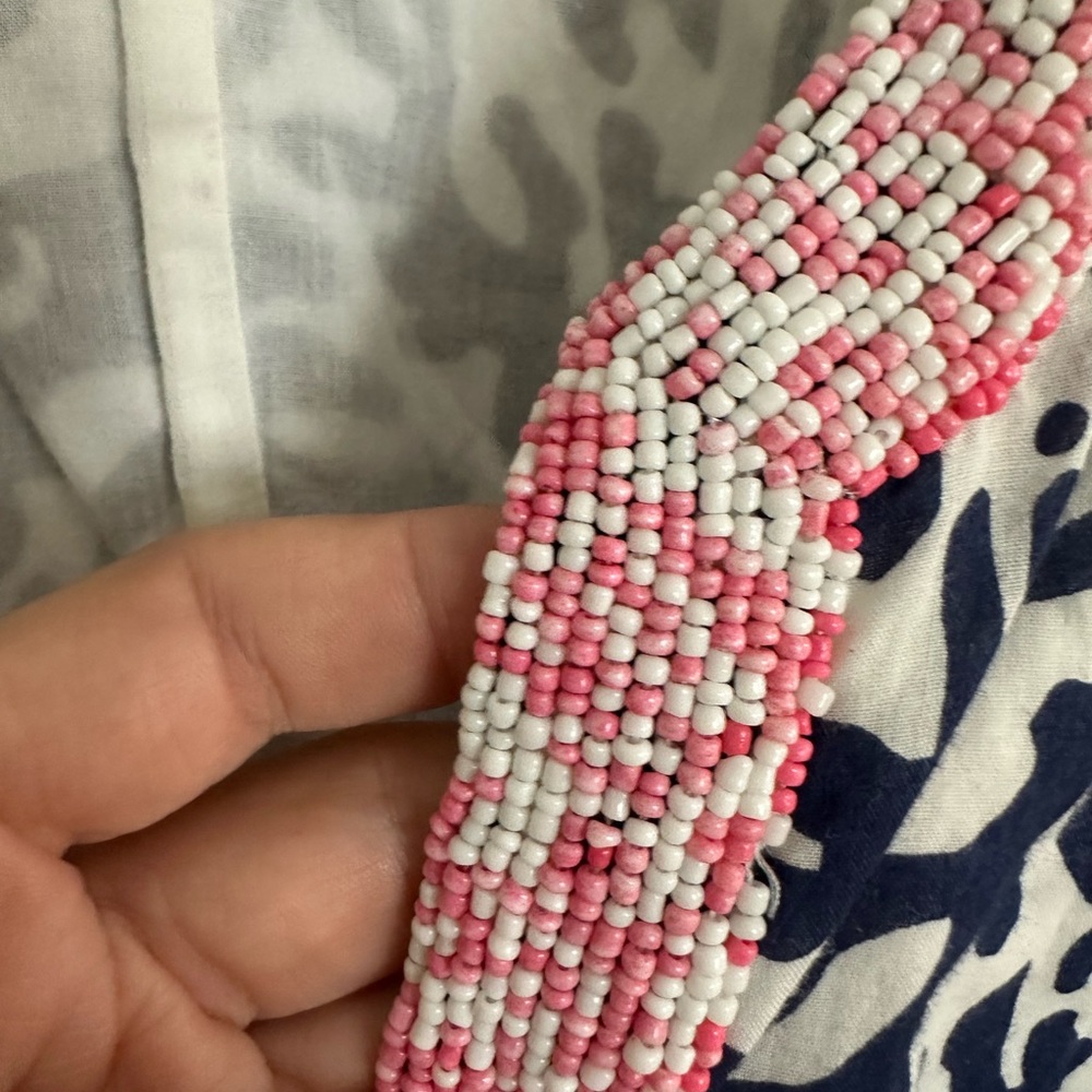 Lilly Pulitzer Navy and Pink Midi Dress - Picture 4 of 7